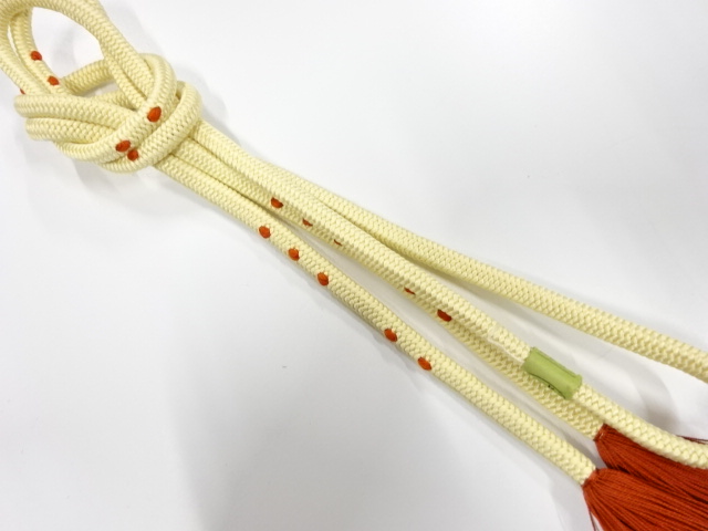 未使用品　正絹　撚り房　手組帯締め